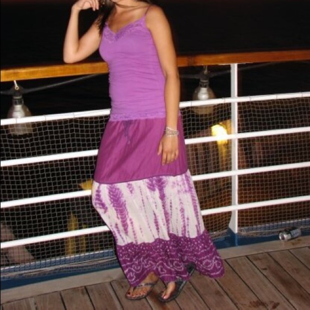 Tilly’s Boho Drawstring Skirt sz Small - Picture 4 of 8